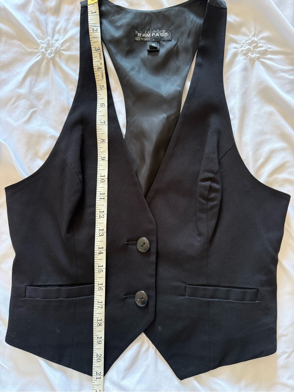 Rampage Black Women Tailored Vest